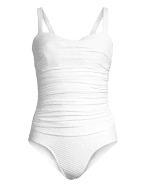 gottex white one piece swimsuit