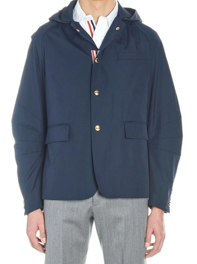 Shop Thom Browne Jacket In Blue