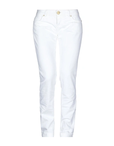 Shop Pinko Denim Pants In White