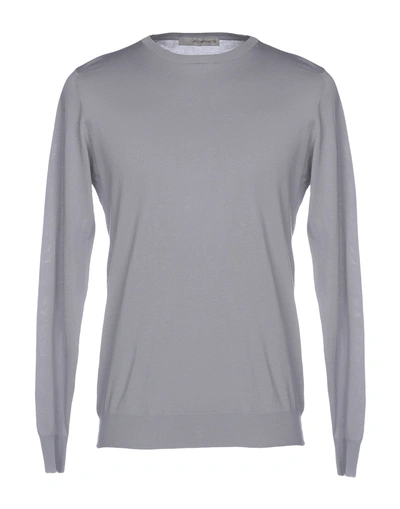 Shop Jeordie's Man Sweater Light Grey Size 3xl Cotton