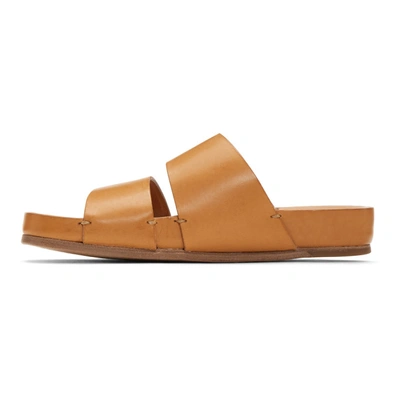 Shop Feit Tan Slip-on Sandals In Nat