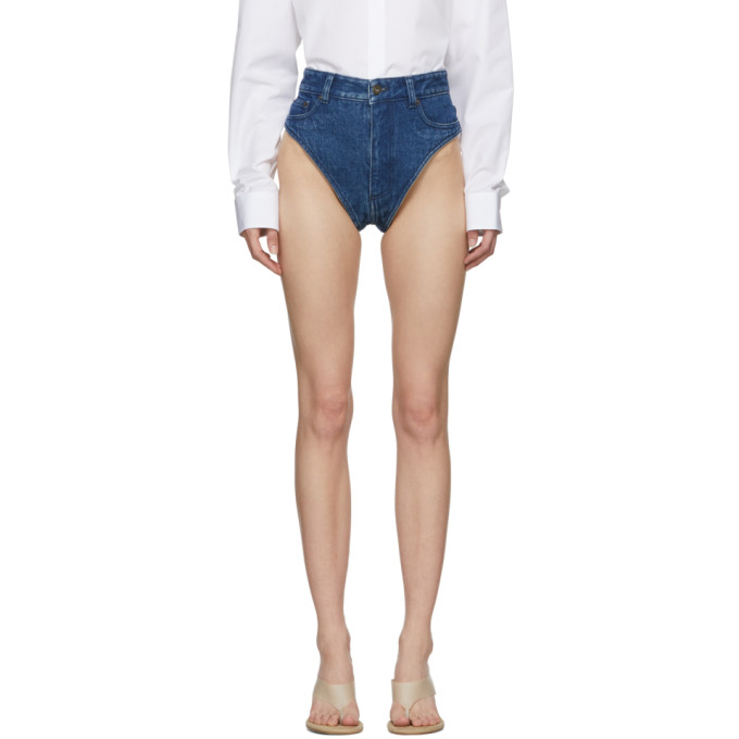 y project denim shorts