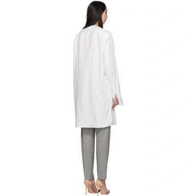 Shop Haider Ackermann White Long Tunic Shirt