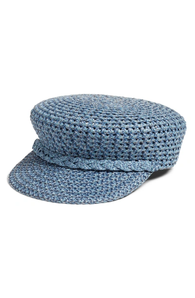 Shop Eric Javits Capitan Squishee Cap - Blue In Denim