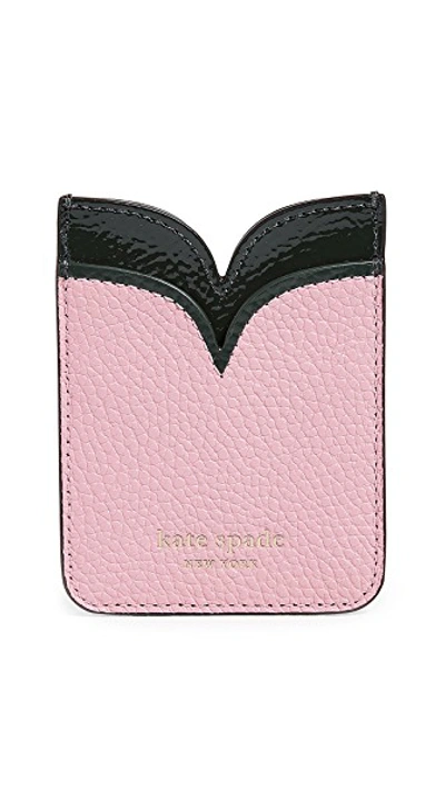 Shop Kate Spade Sam Double Sticker Pocket In Rococo Pink