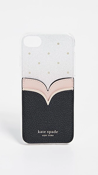 Shop Kate Spade Sam Double Sticker Pocket In Black