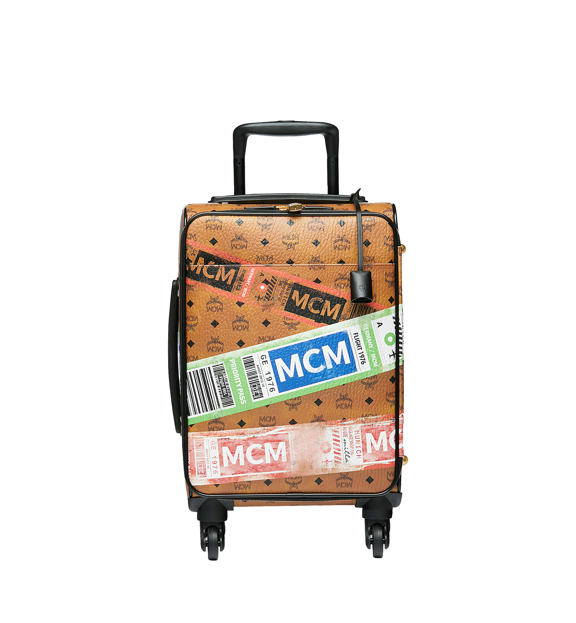 mcm rolling luggage