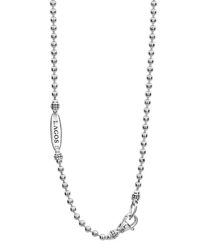 Shop Lagos Caviar Talisman Woven Knot Necklace, 34" In Yellow/silver