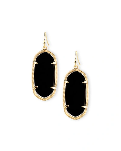 Shop Kendra Scott Elle Statement Drop Earrings In Black