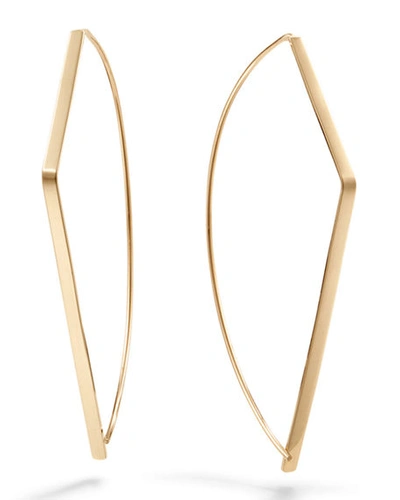 Shop Lana 14k Gold Angular Pull-through Earrings