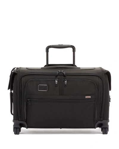 Shop Tumi Alpha 3 Carry-on 4-wheel Garment Bag In Black