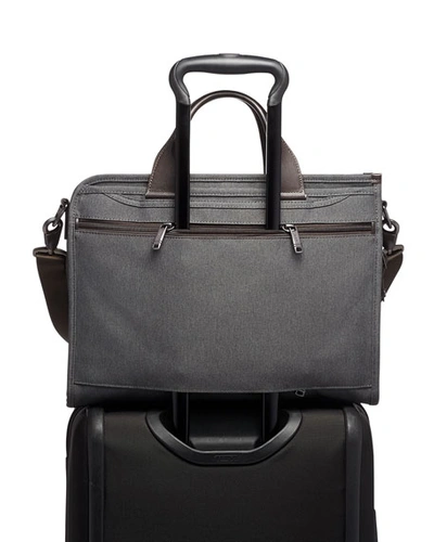 Shop Tumi Alpha 3 Slim Deluxe Portfolio In Black