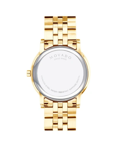 Shop Movado Men's Museum Classic Bracelet Watch In Gold