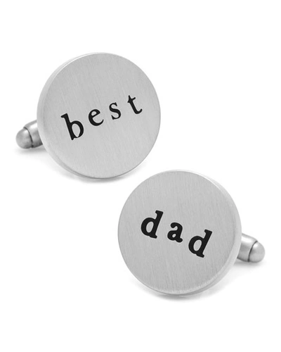 Shop Cufflinks, Inc Best Dad Cufflinks In Silver