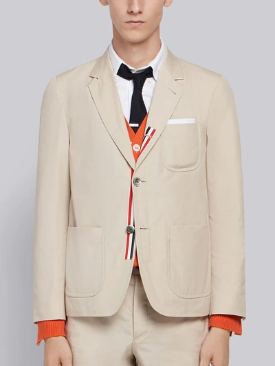 Shop Thom Browne Typewriter Cloth Sack Sport Coat In Neutrals