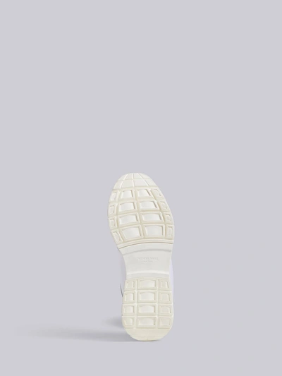 Shop Thom Browne Raised Tech Running Shoe In White