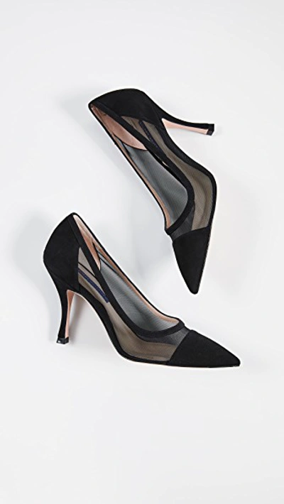 Shop Stuart Weitzman Monroe Pumps In Black