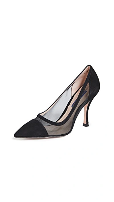 Shop Stuart Weitzman Monroe Pumps In Black