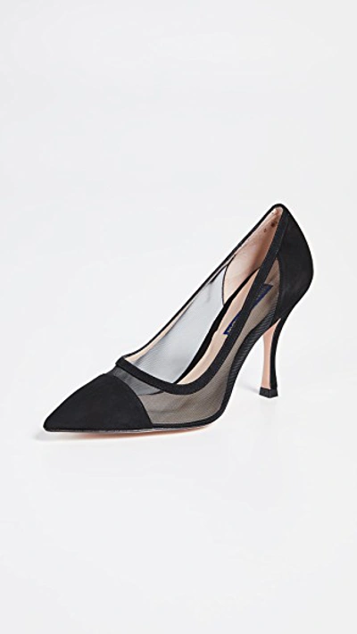 Shop Stuart Weitzman Monroe Pumps In Black