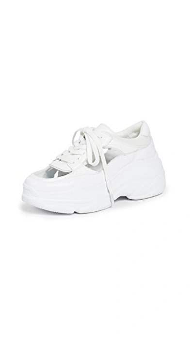 Shop Villa Rouge Vezi Trainer Sneakers In Clear/bright White