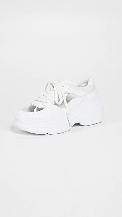 Shop Villa Rouge Vezi Trainer Sneakers In Clear/bright White