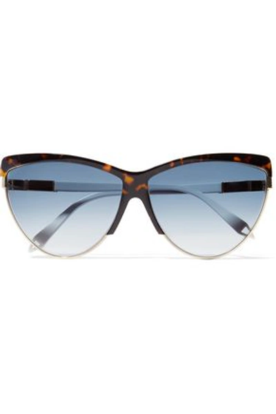Shop Victoria Beckham Woman Cat-eye Tortoiseshell Acetate Sunglasses