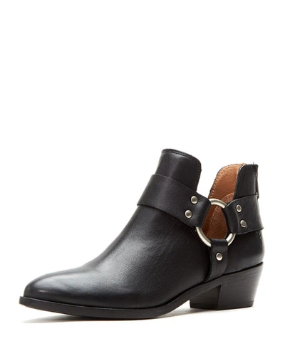 Shop Frye Ray Leather Harness Booties In Black