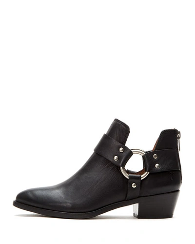 Shop Frye Ray Leather Harness Booties In Black