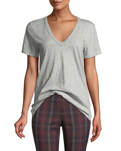 Shop Rag & Bone The Vee Basic T-shirt In Gray