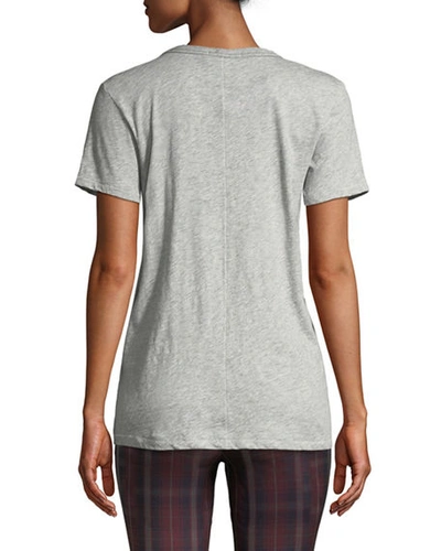 Shop Rag & Bone The Vee Basic T-shirt In Gray