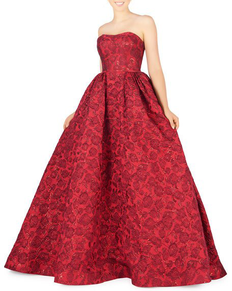 brocade ball gown