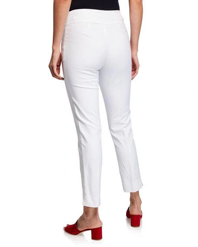 Shop Nic + Zoe Perfect Pant Straight-leg Slim Ankle Pants In Paper White