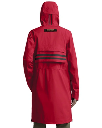 Shop Canada Goose Seaboard Reflective-sleeve Jacket In Red