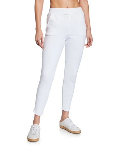 Shop Frank & Eileen Tee Lab The Trouser Cotton Sweatpants In White