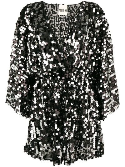 Shop Aniye By Sequin Short Dress - Black