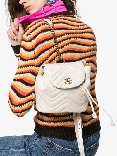 Shop Gucci 'marmont' Rucksack In 9022