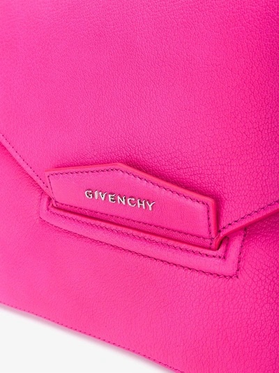 Shop Givenchy Grosse 'antigona' Clutch In Pink