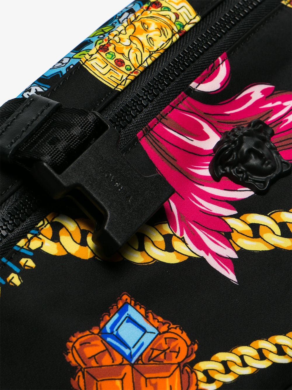 Versace Jeté Jewelry Printed Nylon Belt Bag In Multicoloured | ModeSens