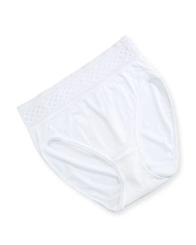 Shop Wacoal Subtle Beauty High-cut Bikini Briefs In White