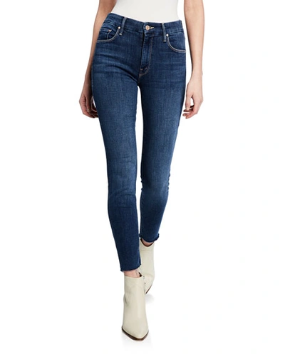 Shop Mother The Looker Ankle Fray Girl-crush Denim Jeans In Girl Crush