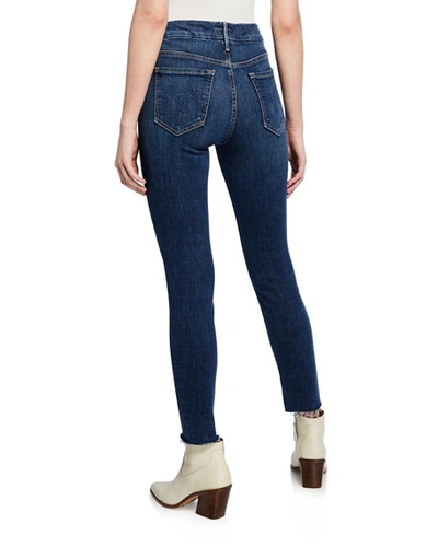 Shop Mother The Looker Ankle Fray Girl-crush Denim Jeans In Girl Crush