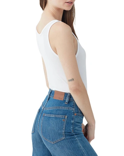 Splendid Zuma 2x1 Rib Scoop-neck Tank In White