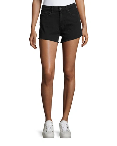 Shop Paige Margot High-waist Denim Cutoff Shorts, Vintage Black