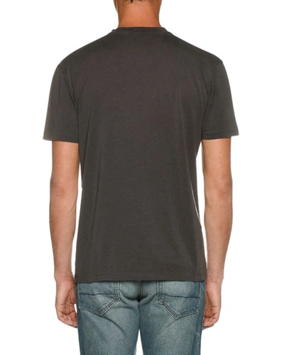 Shop Tom Ford Men's Short-sleeve Solid T-shirt, Gray