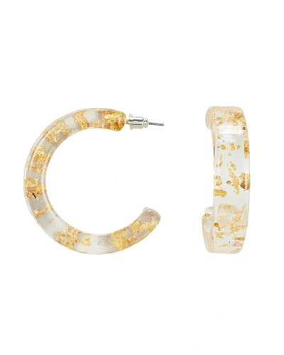 Shop Amber Sceats Faro Open Hoop Earrings In Gold
