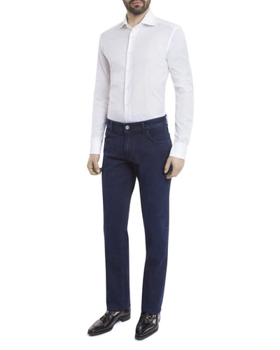Stefano Ricci Men's Straight-leg Denim Jeans In Navy