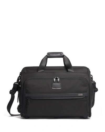 Shop Tumi Alpha 3 Framed Soft Duffel Bag In Black