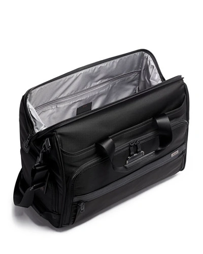 Shop Tumi Alpha 3 Framed Soft Duffel Bag In Black