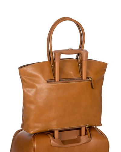 Shop Bric's Life Pelle Business Tote In Cognac