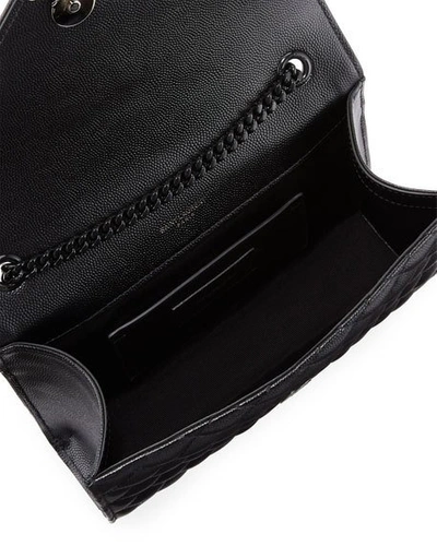 Shop Saint Laurent Monogram Ysl Envelope Small Chain Shoulder Bag In Black